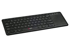 C-Tech Wireless Keyboard with Touchpad WLTK-01, Black, USB