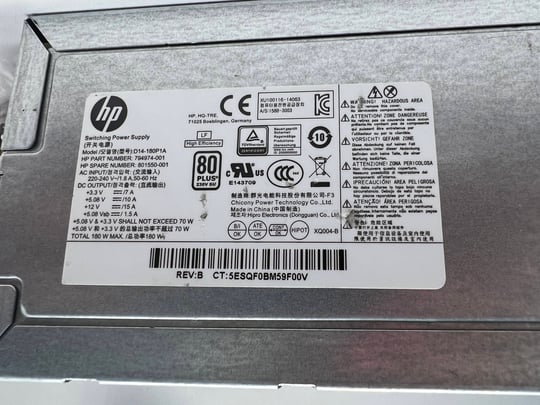 HP D14-180P1A for ProDesk 400 G3 180W MT - 1650097 #2