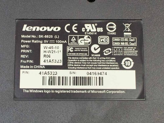 Lenovo EU SK-8825 Billentyűzet - 1380185 (használt termék) #3