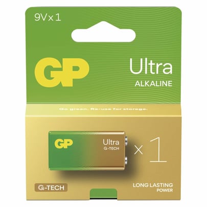 GP Alkaline Battery ULTRA 9V (6LF22) - 1010051 #1