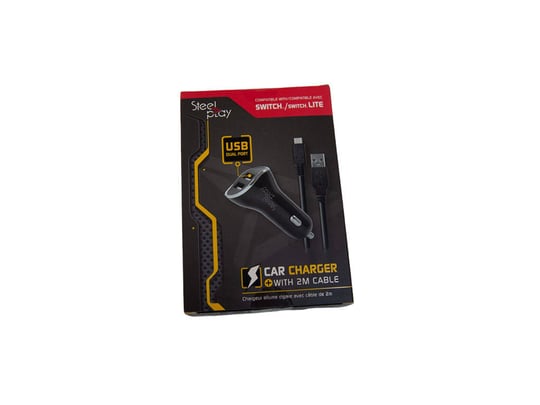 Steelplay Car Charger with 2 USB Ports + 2m Charge Cable - 1420107 #2