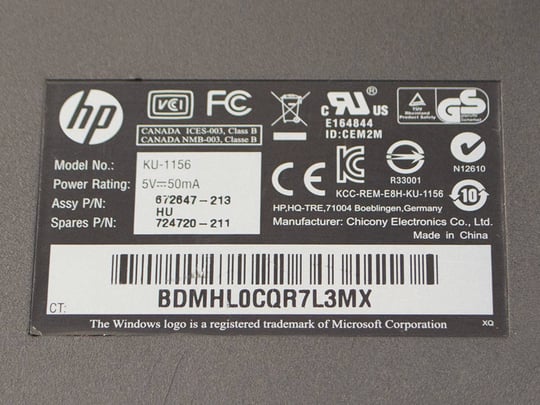 HP EU KU-1156 Billentyűzet - 1380103 (használt termék) #3