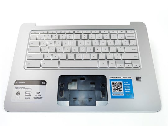 HP HP Chromebook 14 palmrest with keyboard Notebook keyboard - 2100125 (használt termék) #1