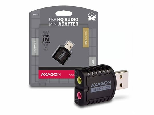 AXAGON ADA-17, USB2.0 - stereo HQ audio MINI adapter, 24-bit/96kHz, USB Sound card - 1830003 #1