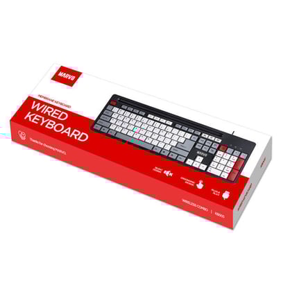 Marvo KB005, US, Classic, wired, Red - Black - 1380244 #6