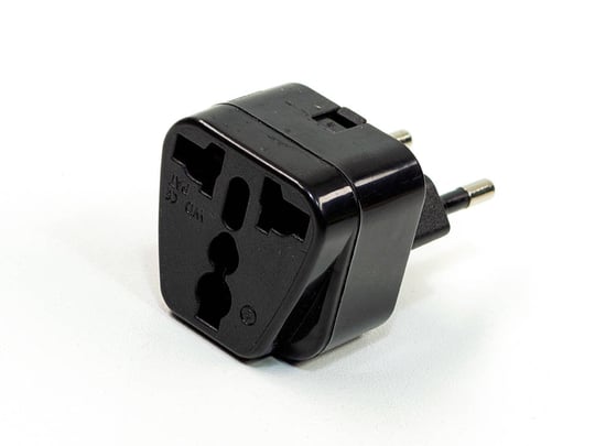 Replacement Power Plug Adapter, US, UK, SWISS to Europe - 1720036 #1