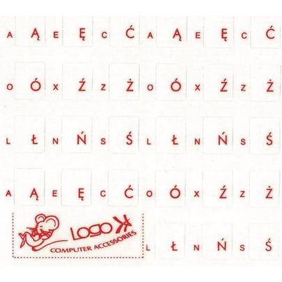 LOGO Red - polish (Keyboard Sticker) - 1530020 #1