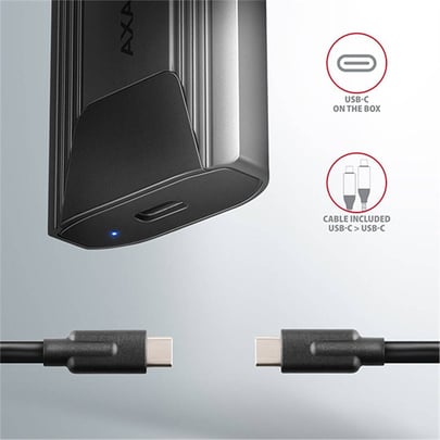 AXAGON EEM2-GTS, USB-C 3.2 Gen 2 - M.2 NVMe SSD metal THIN box, screwless - 2210019 #7