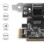 AXAGON PCEE-GRF, PCIe Network Card, 1x Gigabit Ethernet port (RJ-45), Realtek, with LP adapter - 1630014 thumb #3