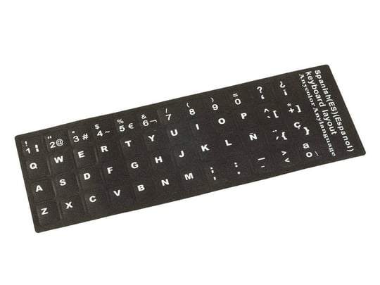 Furbify Spanish layout - Black (Keyboard Sticker) - 1530013 #1