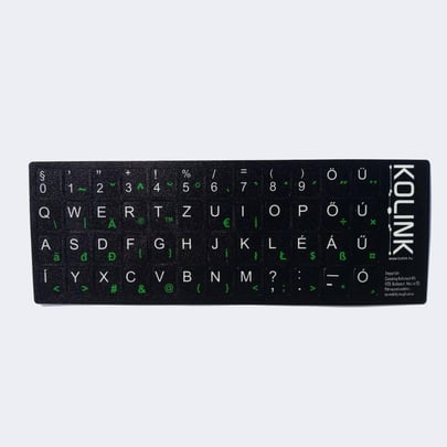 Kolink billentyűmatrica (fekete alapon fehér) (Keyboard Sticker) - 1530004 #1