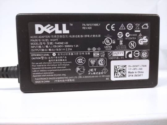 Dell 45W 4,5 x 3mm, 19,5V - 1640130 #1