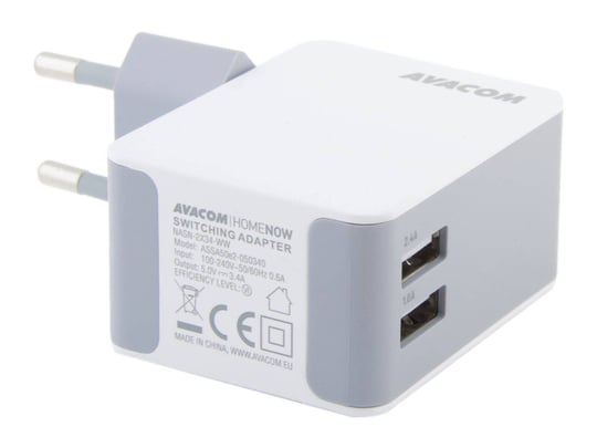 AVACOM HomeNOW, USB Charger, 2x USB - 3,4A, White, USB-C Kabel - 2310002 #3