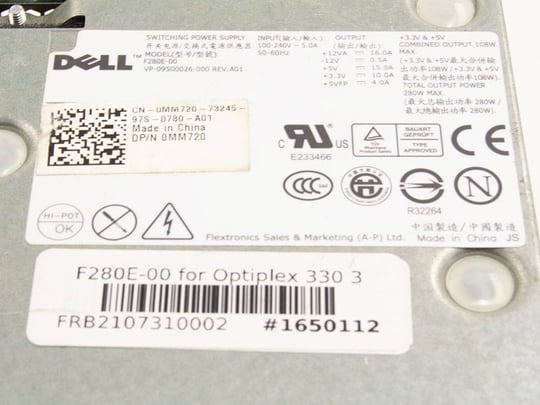 Dell F280E-00 for Optiplex 330 360 740 745 755 DT - 280W - 1650112 #4