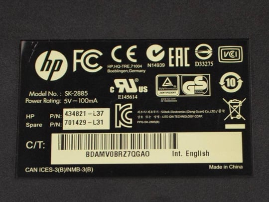 HP EU SK-2885 - 1380207 #3
