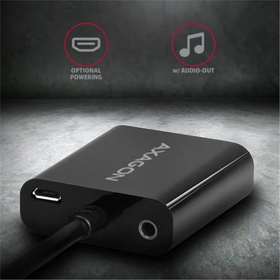 AXAGON RVH-VGAN, HDMI to VGA Adapter, audio out, microUSB in, Cable HDMI -  1070015 | furbify