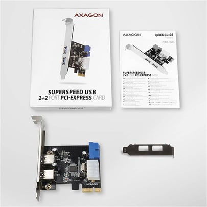 AXAGON PCEU-232VL, PCIe Card 2+2x USB 3.2 Gen 1 Port, UASP, With LP Adapter - 1630008 #6