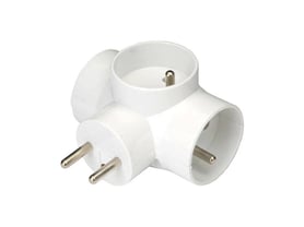 PremiumCord 3 way socket, 230V