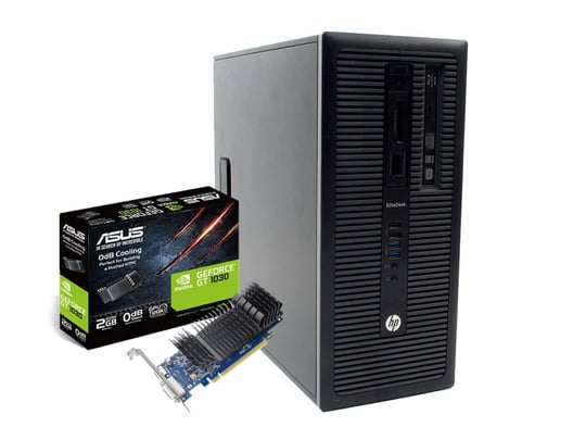 HP EliteDesk 800 G1 Tower i5-4590 + ASUS GT 1030 2GB Low Profile - 1605241 #1