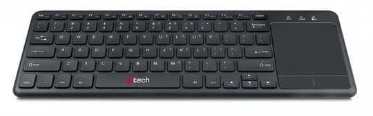 C-Tech Wireless Keyboard with Touchpad WLTK-01, Black, USB - 1380234 #2