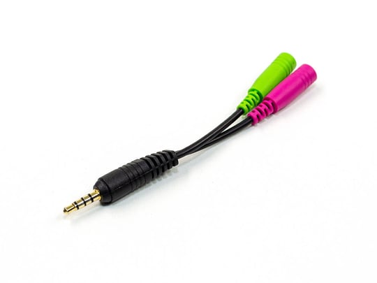 VARIOUS Audio adapter headset 1 x 4 pin > 2 x 3 pin - 12cm - 1040003 #2