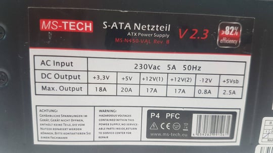 MS-Tech MS-N450-VAL 450W ATX - 1650051 #2