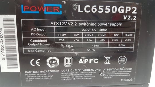 LC Power LC6550GP2 550W ATX - 1650059 #2