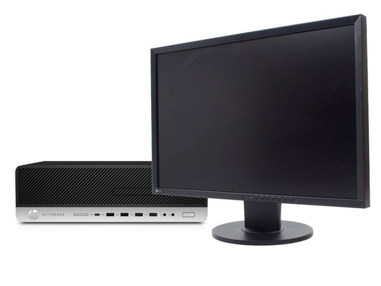 HP EliteDesk 800 G3 SFF + 24" EIZO FlexScan EV2436W Monitor (Quality Silver) - 2070491 #1