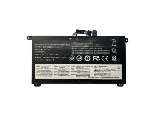 Replacement for Lenovo ThinkPad T570, T580, P51S, P52S, Internal Battery (PN: 01AV493) - 2080549 #1