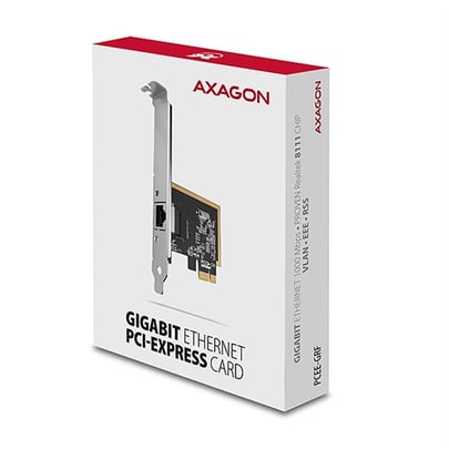 AXAGON PCEE-GRF, PCIe Network Card, 1x Gigabit Ethernet port (RJ-45), Realtek, with LP adapter - 1630014 #6