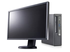 HP EliteDesk 800 G1 USDT + 24" EIZO FlexScan EV2436W Monitor