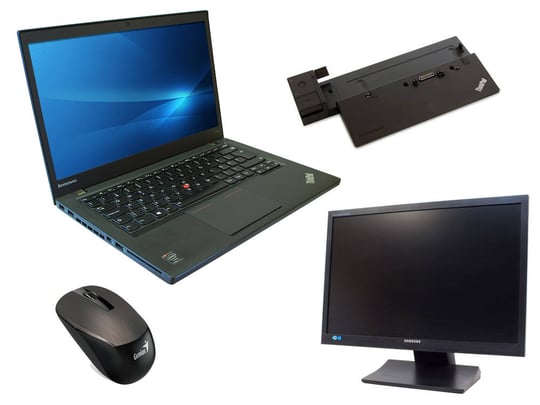Lenovo ThinkPad T440 + Docking station ThinkPad Ultra Dock (Type 40A2) + Genius NX-7015 Wireless + 22" Monitor Samsung SyncMaster S22A450 - 1524252 #1