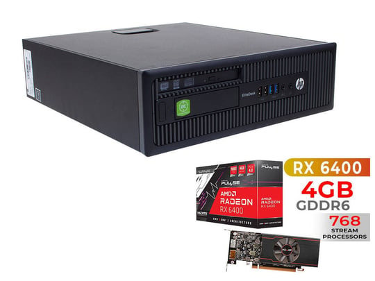 HP EliteDesk 800 G1 SFF + AMD RX6400 Számítógép - 1607537 | furbify