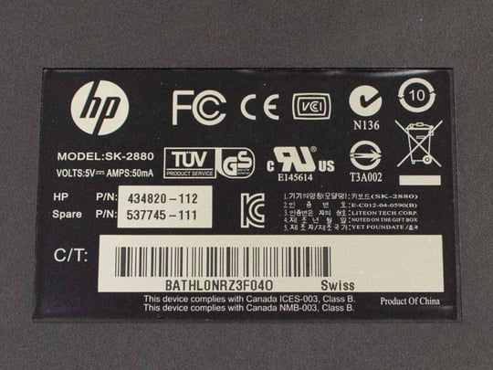 HP EU SK-2880 Billentyűzet - 1380049 (használt termék) #3