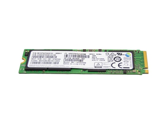 Samsung 256GB PM961 PCIe M.2 NVMe SSD (PN: MZVLW256HEHP-000H1) SSD -  1850362 | furbify