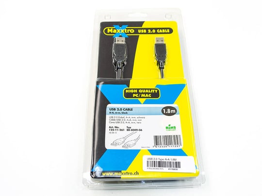 Maxxtro USB 2.0 Type A-A  1.8M - 1110039 #1