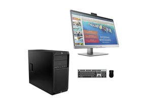 HP Z2 Tower G4 Workstation + Monitor HP EliteDisplay E243d Docking Monitor