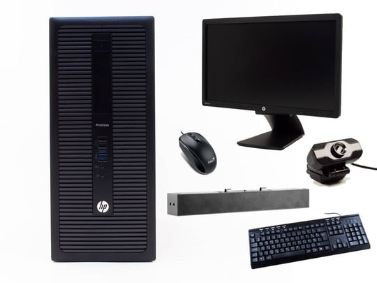 HP ProDesk 600 G1 TOWER + 21,5" HP Z22i Monitor + Webcamera + HP S100 Speaker Bar 2,5W + Billentyűzet és Egér - 2070204 #1