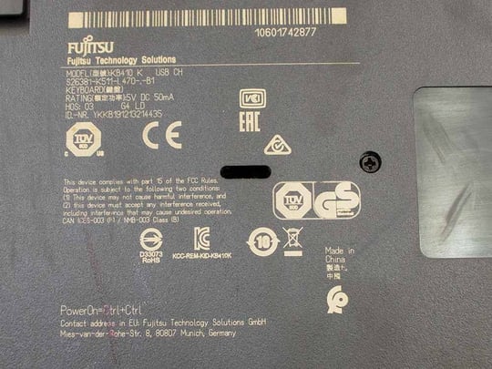 Fujitsu EU KB410 K Billentyűzet - 1380158 (használt termék) #3