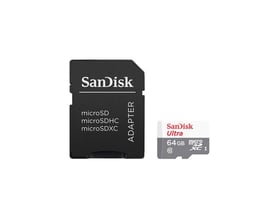 SanDisk Ultra microSDXC 64GB 100MB/s + adaptér