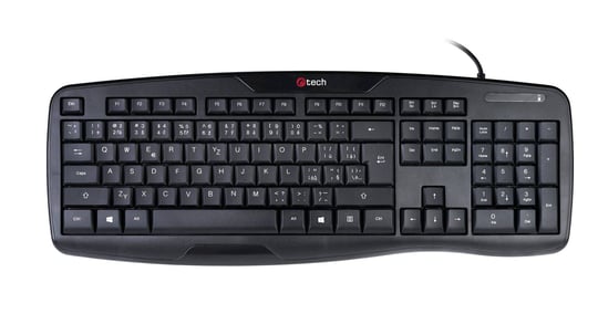 C-Tech KB-107 USB, ERGO, Black, CZ/SK - 1380040 #2