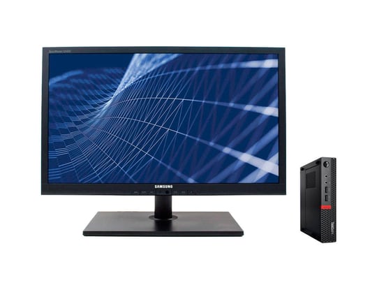 Lenovo ThinkCentre M910q Tiny + 24" SyncMaster S24A650S FullHD Monitor (Quality Silver) - 2070473 #1