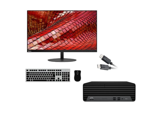 HP ProDesk 400 G7 SFF + Radeon R5 430 2GB (Basic Gamer) + Monitor Lenovo ThinkVision T27i-10 27" - 2070698 #1