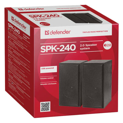 Defender Reproduktor SPK 240, 2.0, 6W, Black, Volume Control, 3,5 Jack, USB - 1840045 #6