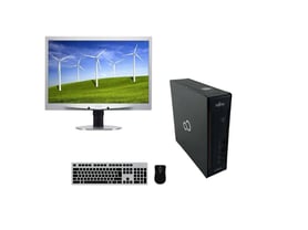Fujitsu Esprimo Q558 USFF + Monitor Philips 240P4Q 24"