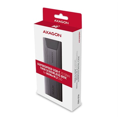 AXAGON EEM2-GTSA, USB-C 3.2 Gen 2 - M.2 NVMe SSD metal THIN box, screwless - 2210021 #4