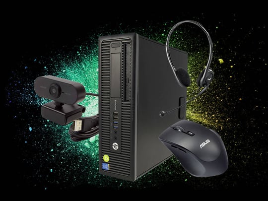 HP EliteDesk 800 G1 SFF + 22" Monitor Dell P2210 + Solid 1080P USB Webkamera + Headphones HS-200C + Mouse ASUS WT425 + Keyboard - 2070225 #1