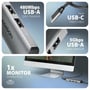 AXAGON HMC-H3A, USB 5Gbps hub, 3x USB-A, HDMI 4k 30Hz, cable USB-C 15cm - 1980008 thumb #2