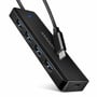 AXAGON HUE-C1C, 4x USB 5Gbps TRAVEL hub, USB-C napájací konektor, kábel USB-C 19cm - 2000022 thumb #1