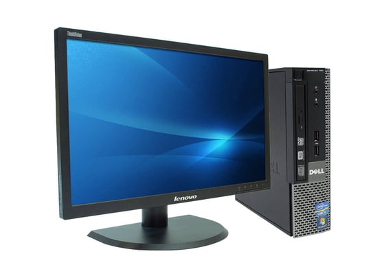 Dell OptiPlex 790 USFF + 22" Lenovo LT2252p Monitor (Quality Silver) felújított használt számítógép, Intel Core i3-2120, HD 2000, 4GB DDR3 RAM, 120GB SSD - 2070365 #1